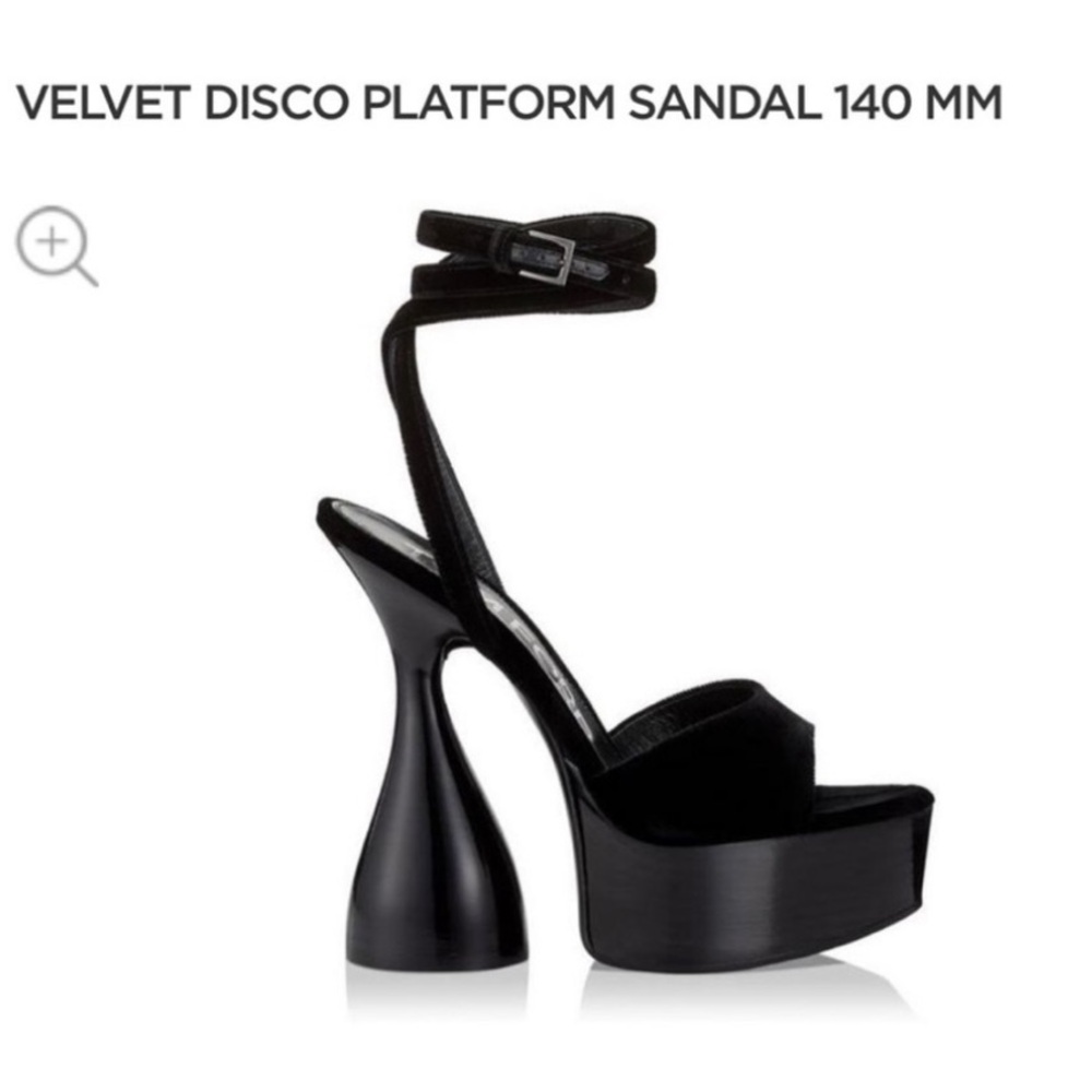 Tom Ford Black Platform Sandals